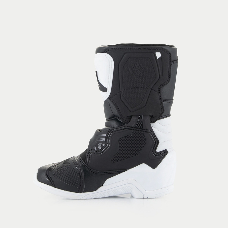 Botas de moto para niños Alpinestars Tech 3S blanco-negro