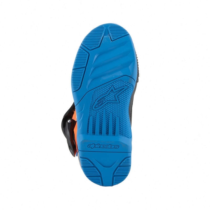 Botas de moto Alpinestars Tech 3S Kids Naranja Fluo-Azul-Amarillo Fluo-Negro para niños