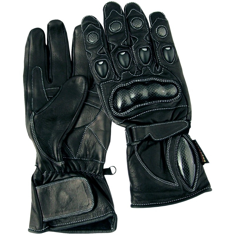 Roleff Guantes de moto Hannover Negro