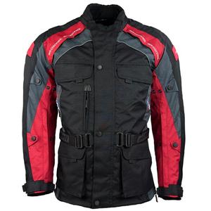 Chaqueta de moto Roleff Liverpool negra y roja