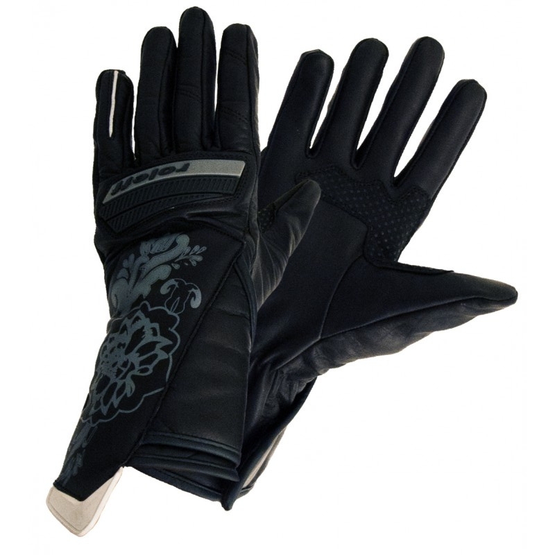 Guantes de moto para mujer Roleff Stuttgart negro-gris