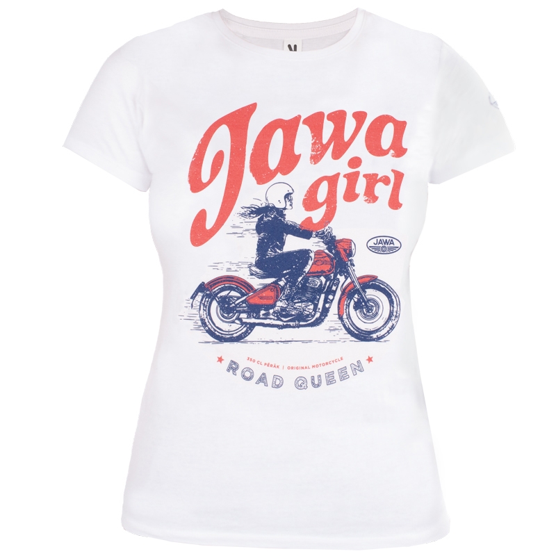 Camiseta de mujer JAWA Girl blanca