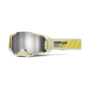 Gafas de motocross 100% ARMEGA Barely gold (mirrored silver plexi)
