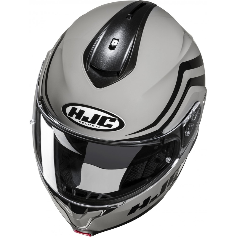Casco de moto abatible HJC C91N Nepos MC5 gris-negro