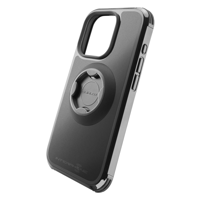 Funda protectora Interphone QUIKLOX Tetraforce - Apple iPhone 15 Pro Max negro