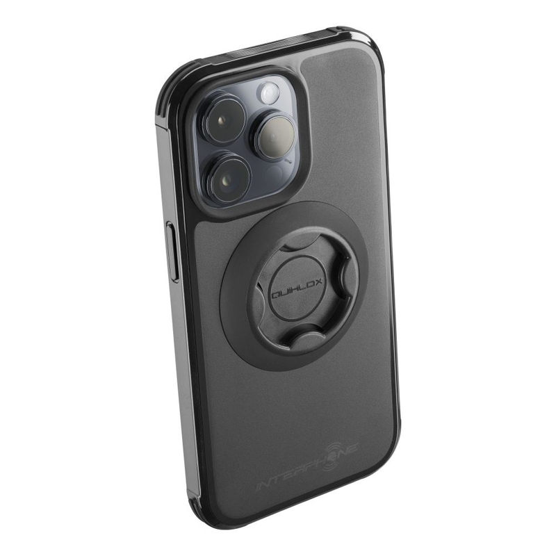 Funda protectora Interphone QUIKLOX Tetraforce - Apple iPhone 15 Pro Max negro