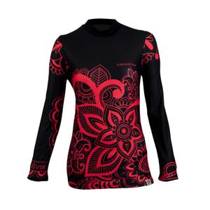Camiseta térmica de mujer nanosilver® Flower - manga larga