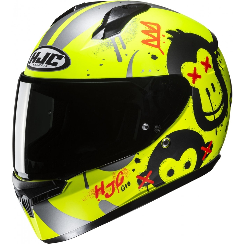 Casco integral infantil HJC C10 Geti MC3HSF amarillo fluo
