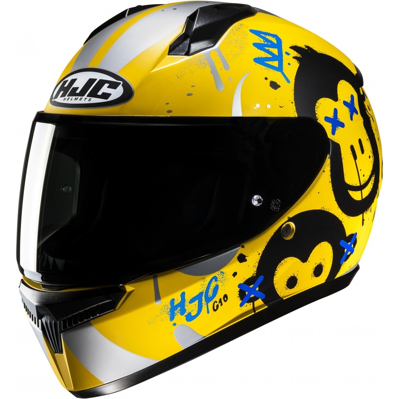 Casco integral infantil HJC C10 Geti MC3SF amarillo