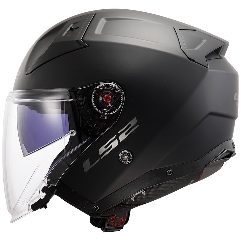 Casco Moto Open LS2 OF603 Infinity II Negro Sólido Mate