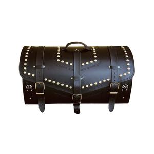 Bolso de piel con cerradura RSA K182 negro con remaches 57 l