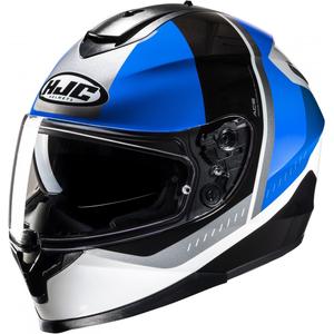 Casco integral de moto HJC C70N Alia MC2 negro-blanco-azul