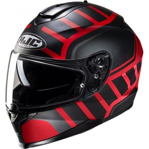 Casco integral de moto HJC casco C70N Holt MC1SF negro-rojo