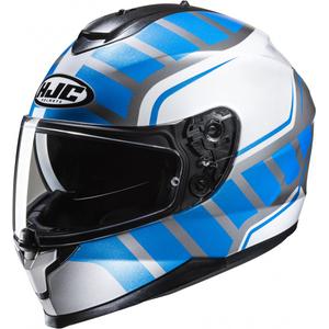 Casco integral de moto HJC casco C70N Holt MC2 blanco-gris-azul