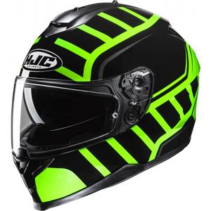 Casco integral de moto HJC casco C70N MC4H negro-verde fluo
