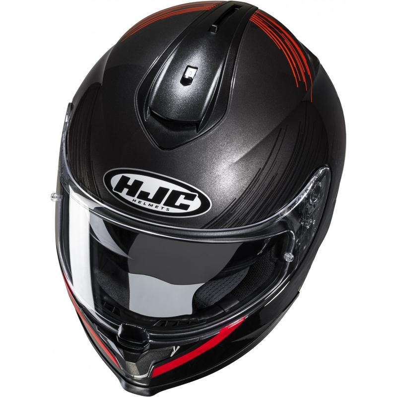 Casco integral de moto HJC C70N Sway MC1 rojo-negro