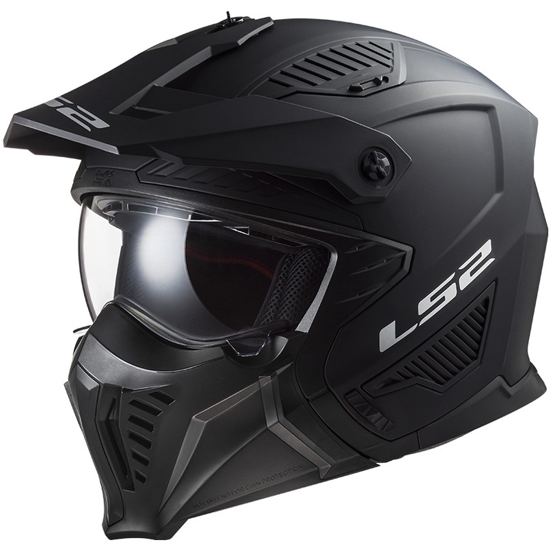 Casco de moto LS2 OF606 Drifter Sólido negro mate
