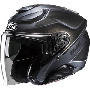 Casco de moto abierto HJC F31 Ludi MC5 titanio