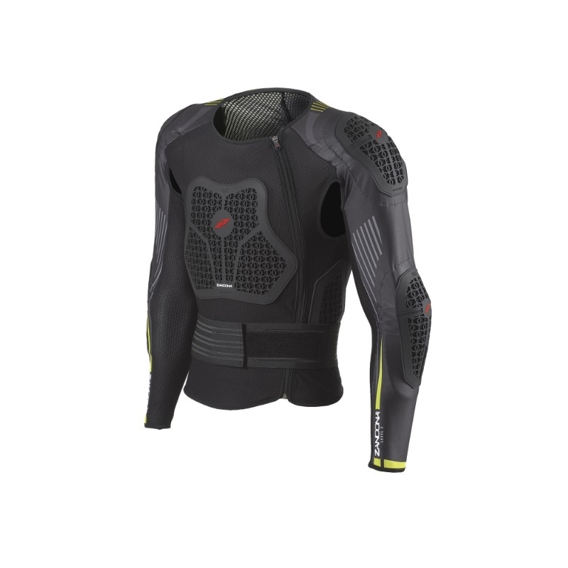 Protector corporal Zandona Netcube X7 negro-amarillo fluo 170-179 cm - II. calidad