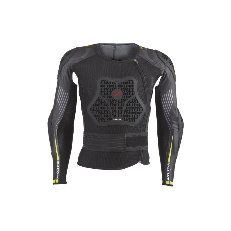 Protector corporal Zandona Netcube X7 negro-amarillo fluo 170-179 cm - II. calidad