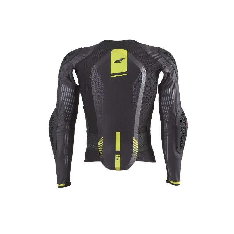 Protector corporal Zandona Netcube X7 negro-amarillo fluo 170-179 cm - II. calidad