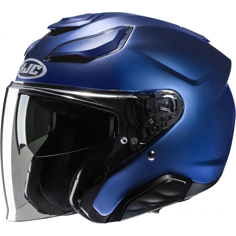 Casco de moto abierto HJC F31 Solid Metallic Blue