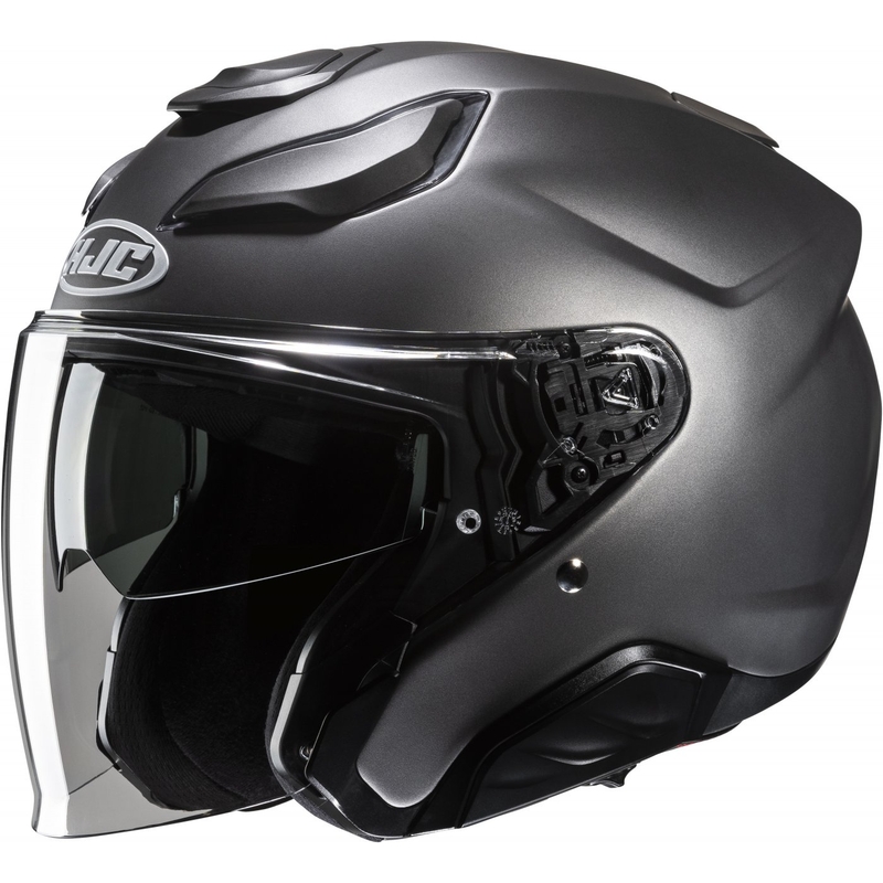 Casco de moto abierto HJC F31 Solid titanium