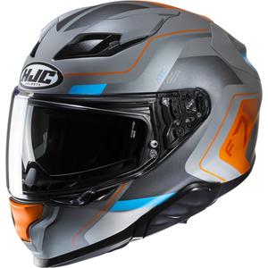 Casco integral de moto HJC F71 Arcan MC27SF gris-azul-naranja
