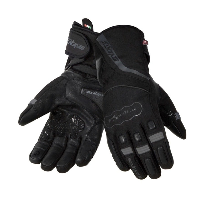 Guantes de moto SETENTA GRADOS SD-T7 negro-gris