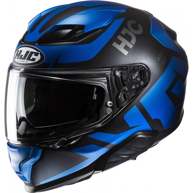 Casco integral de moto HJC F71 Bard MC2SF negro-azul
