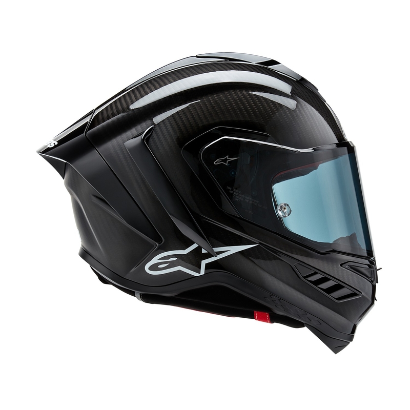 Casco integral de moto Alpinestars Supertech R-10 Solid negro carbono