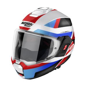 Casco Abatible Nolan N120-1 Subway blanco brillo