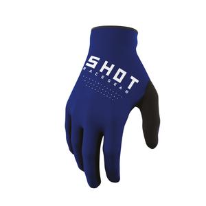 Guantes de motocross Shot Raw azul liquidación
