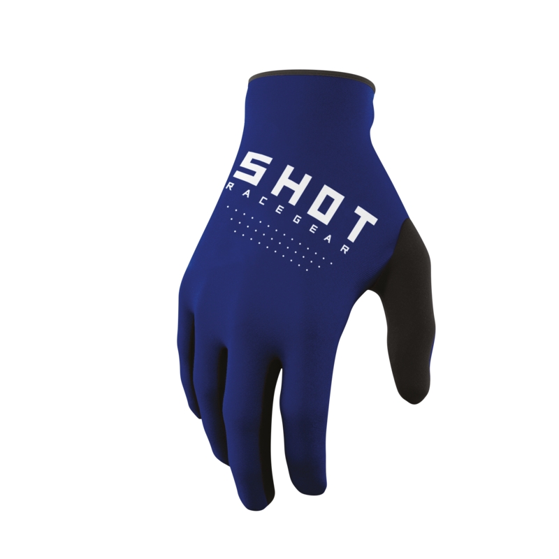 Guantes de motocross Shot Raw azul liquidación