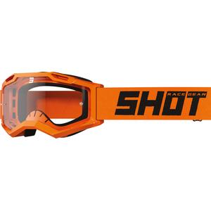 Gafas de motocross infantiles Shot Rocket Kid 2.0 naranja (plexi transparente)