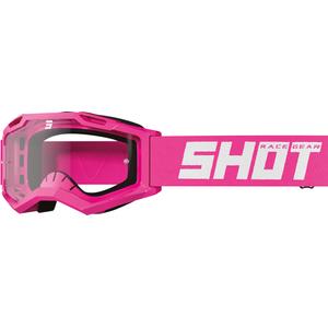 Gafas de motocross para niños Shot Rocket Kid 2.0 rosa (plexi transparente)