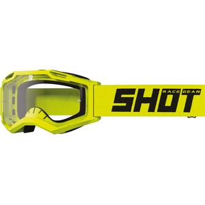 Gafas de motocross para niños Shot Rocket Kid 2.0 amarillo fluo (plexi transparente)