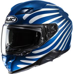 Casco integral de moto HJC F71 Zen MC2 blanco-azul