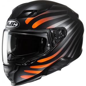 Casco integral de moto HJC F71 Zen MC7SF negro-gris-naranja