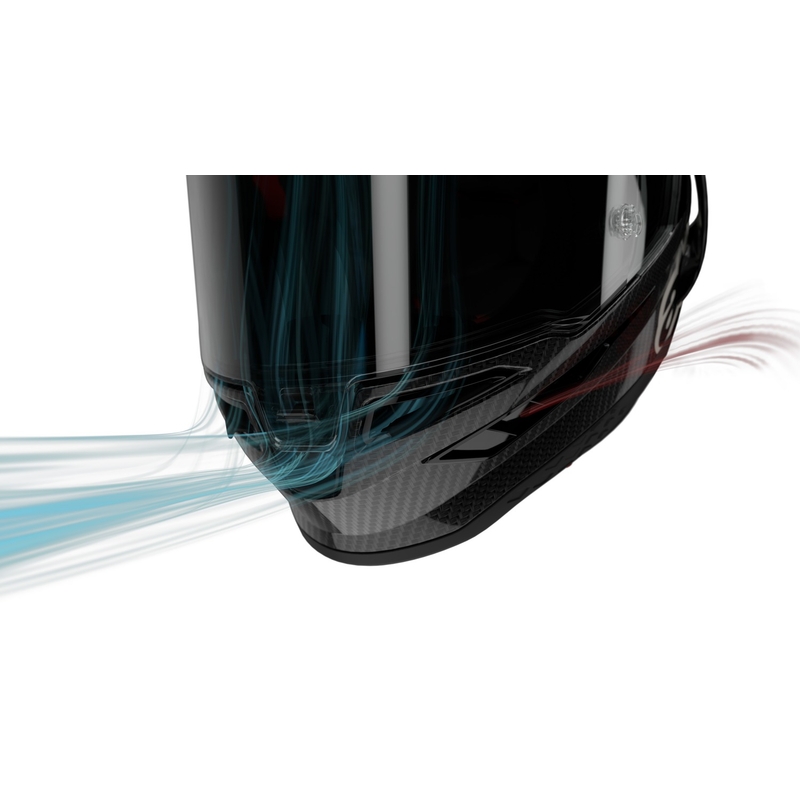Casco integral de moto Alpinestars Supertech R-10 Solid carbono blanco mate