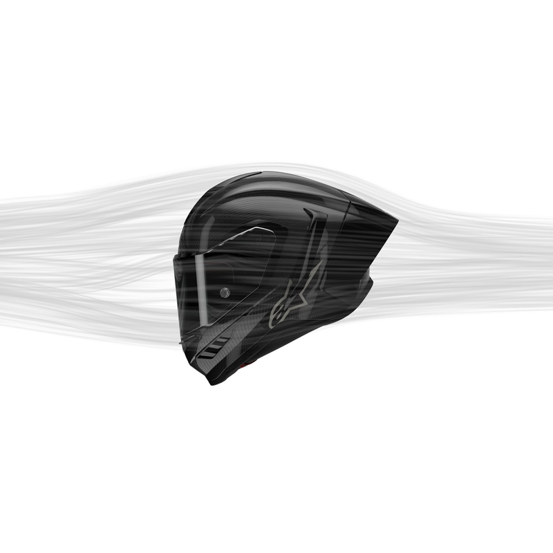Casco integral de moto Alpinestars Supertech R-10 Team carbono fluo rojo-azul-blanco mate