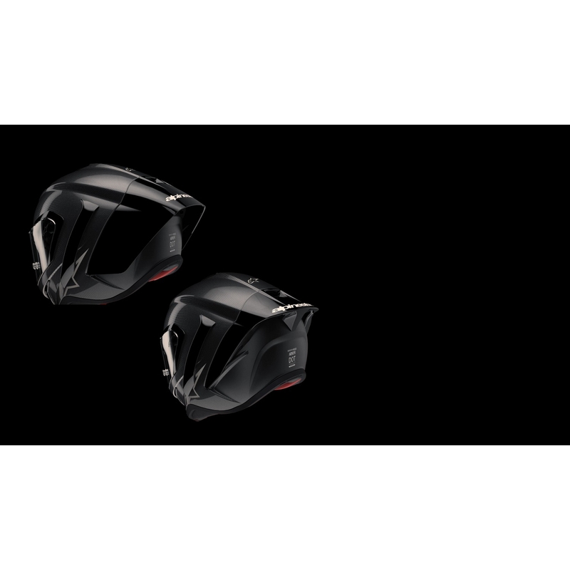 Casco integral de moto Alpinestars Supertech R-10 Team carbono fluo rojo-azul-blanco mate