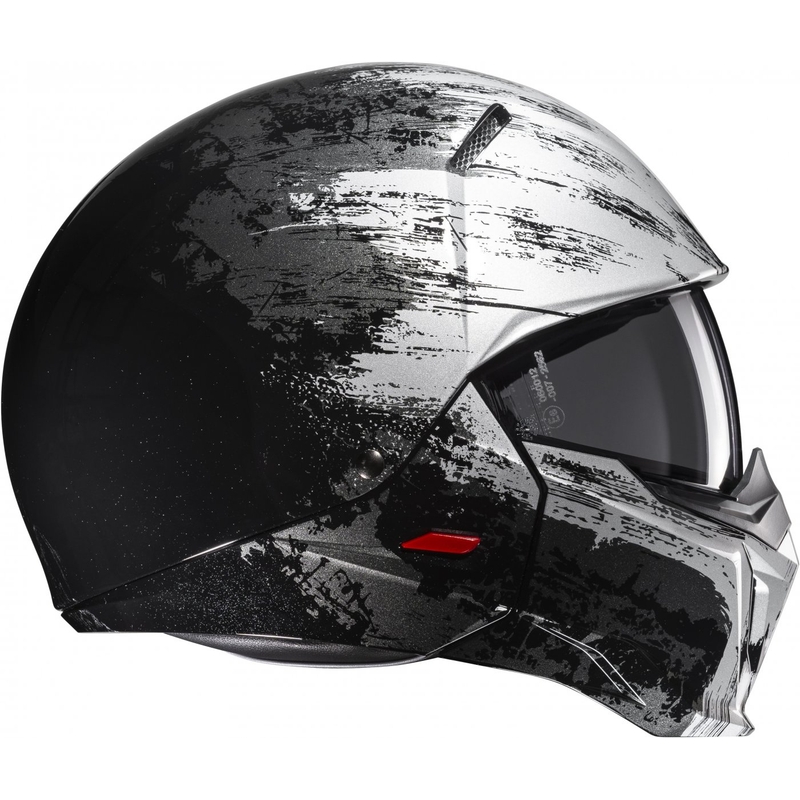 Casco abierto con máscara HJC i20 Furia MC5 negro-gris