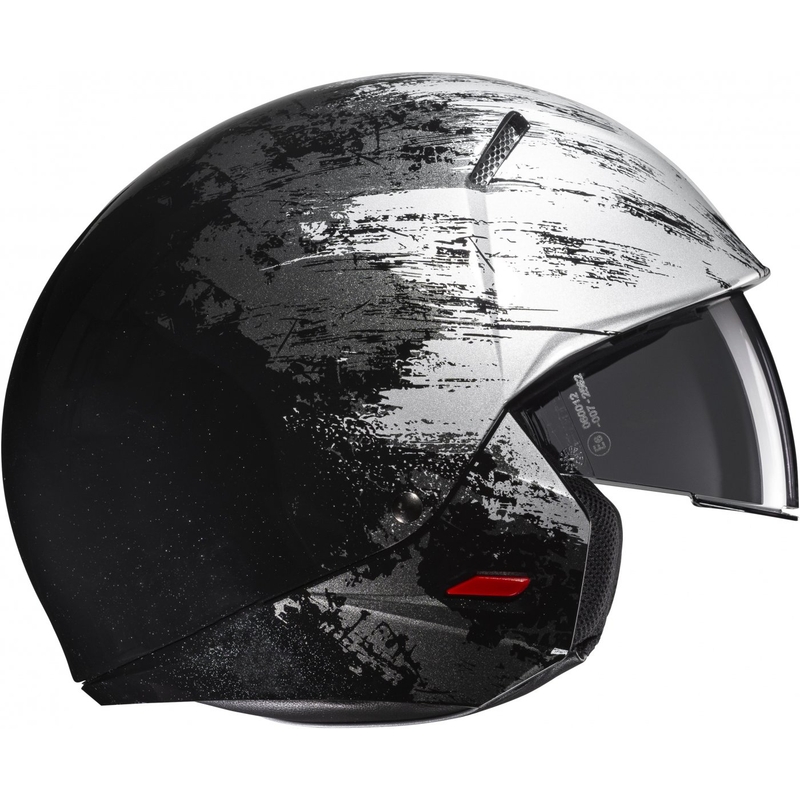 Casco abierto con máscara HJC i20 Furia MC5 negro-gris