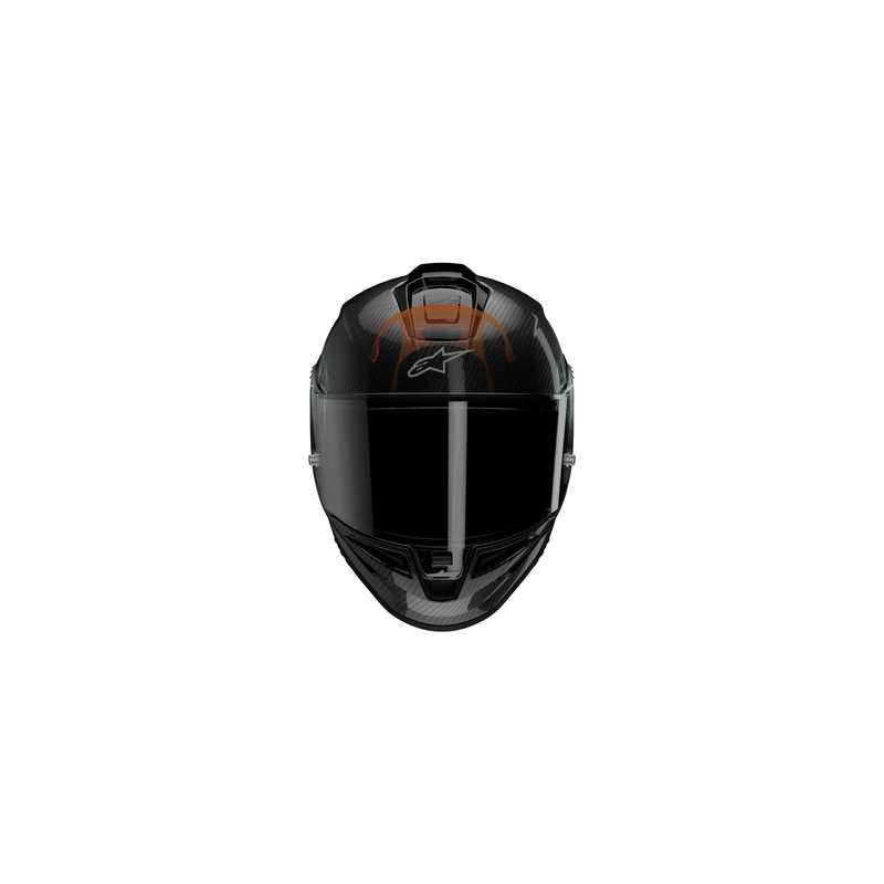 Casco integral de moto Alpinestars Supertech R-10 Element de carbono color plata y negro