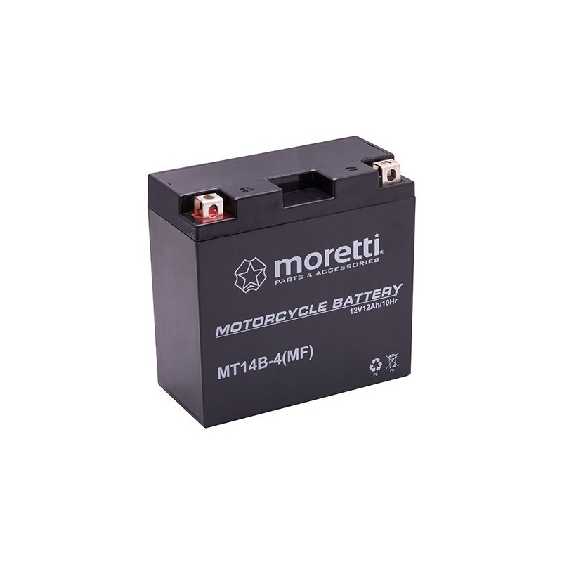Batería de gel sin mantenimiento Moretti MT14B-4, 12V 12Ah