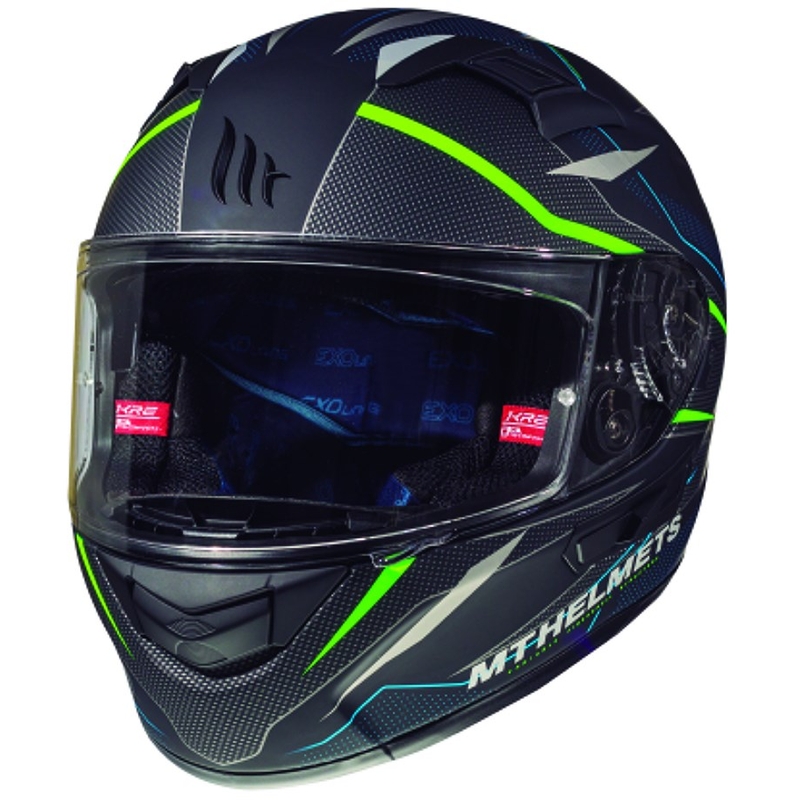 Integrální přilba na motorku MT Kre Intrepid SV černá matná-fluo zelená výprodej