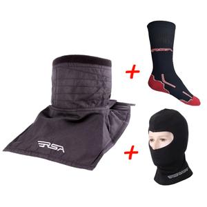SET: Braga de cuello RSA Soul + Capucha térmica RSA Heat + Calcetines funcionales RSA Classic