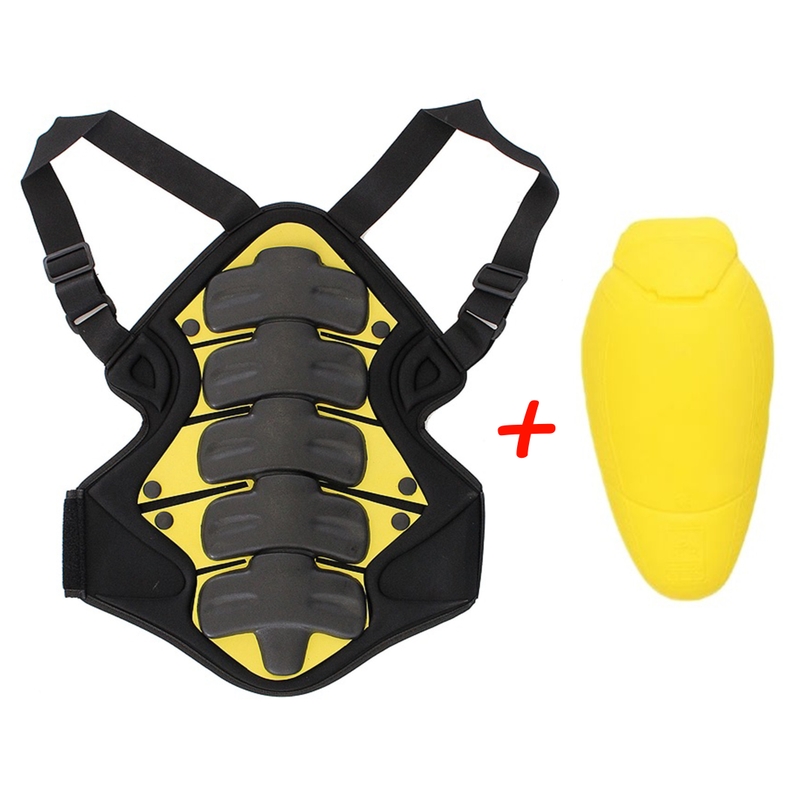 SET: protector de columna RSA Cora + protectores universales de codos y rodillas RSA Smart