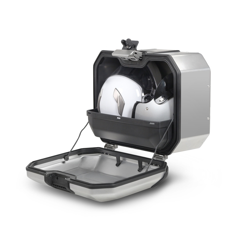 Kompletní sada hliníkových kufrů SHAD TERRA, 48L topcase   36L/47L boční kufry, včetně montážní sady a plotny SHAD TRIUMPH Tiger 900